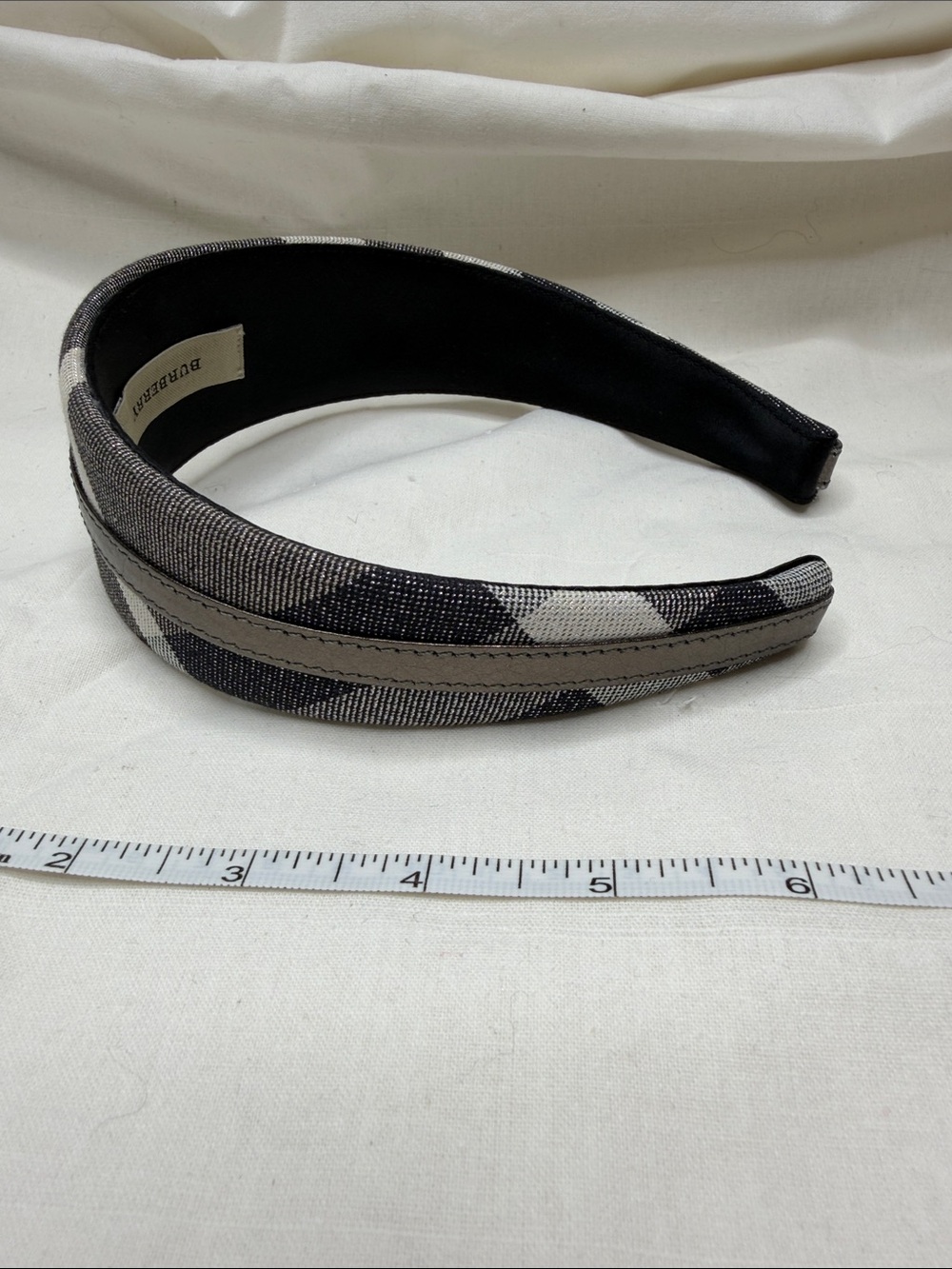 Burberry Headband Metallic Check - Picture 3 of 5